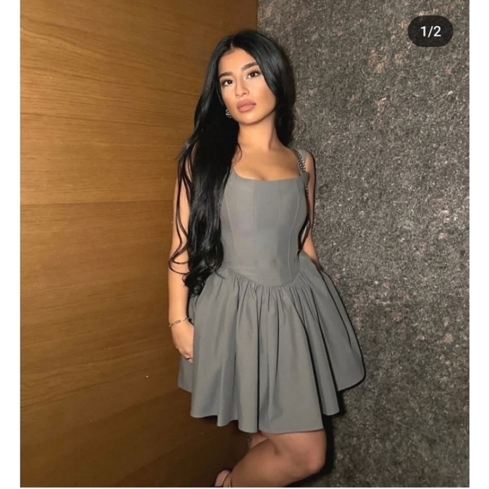 Zara ruched corset dress